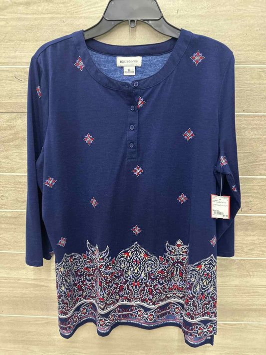 Liz Claiborne Size XL Blue Womens Shirt