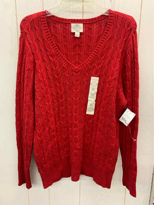 SJB Red Womens Size 16 Sweater