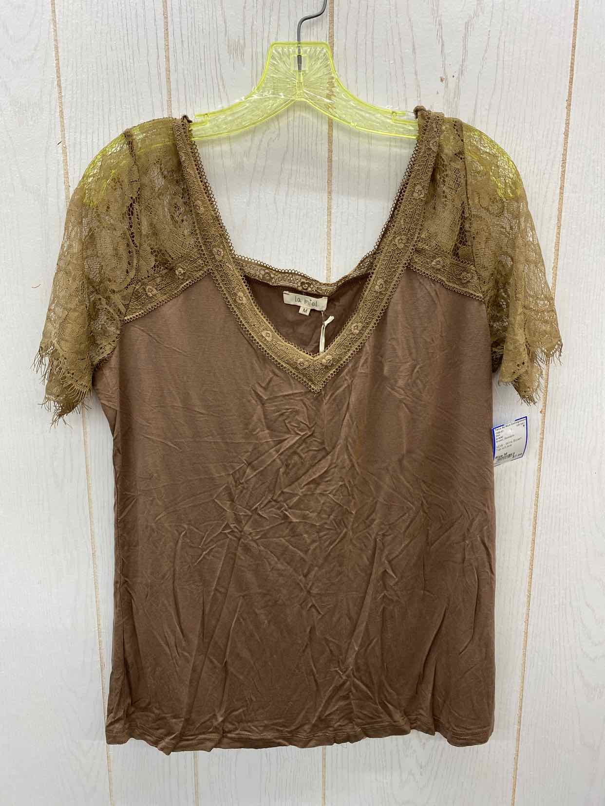 la miel Brown Womens Size M Shirt