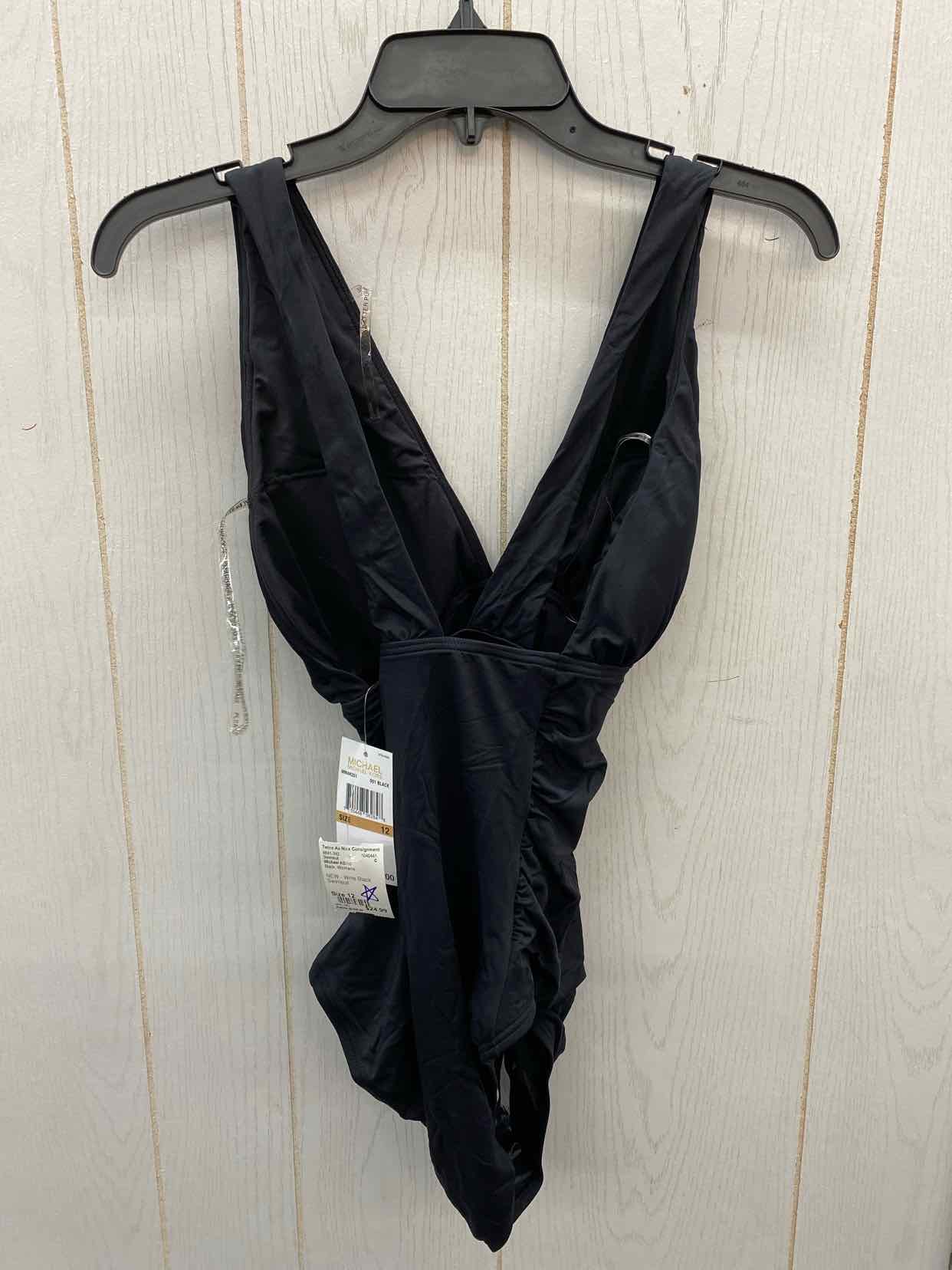 Michael KORS Black Womens Size 12 Swimsuit