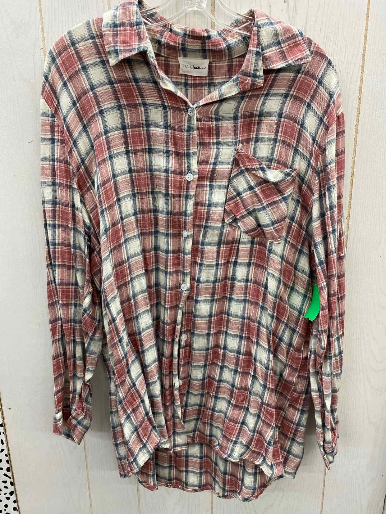 Ellie Autumn Pink Womens Size L Shirt