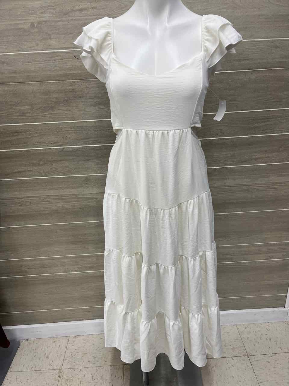 Size 4 White Womens Dress