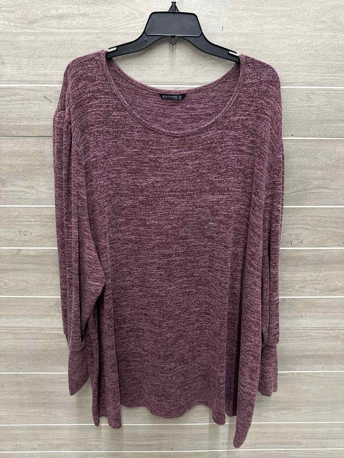 BloomChic Size 28W+ Burgundy Plus Shirt