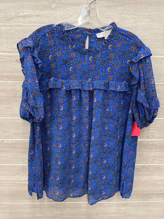 LOFT Blue Womens Women Size 16 Shirt