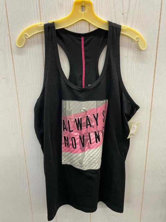 Danskin Now Black Womens Size 16 Tank Top