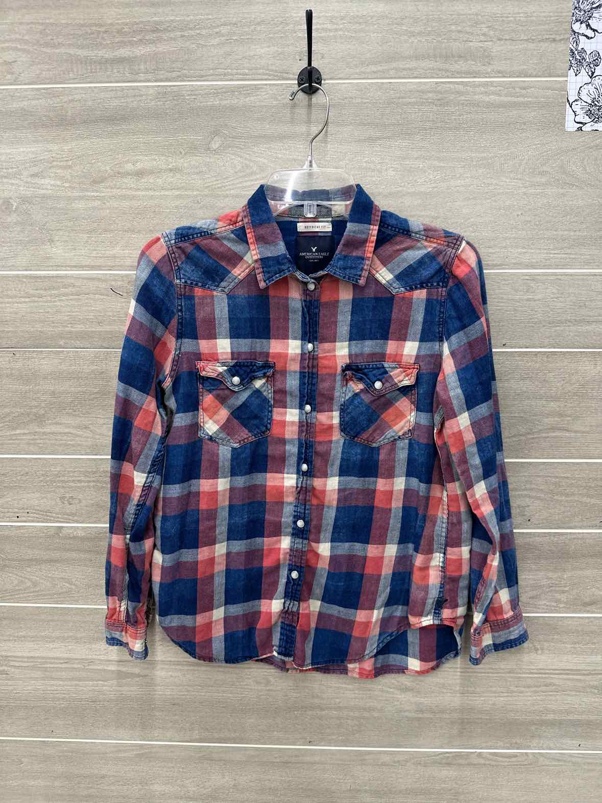 American Eagle Size S Blue Womens Shirt