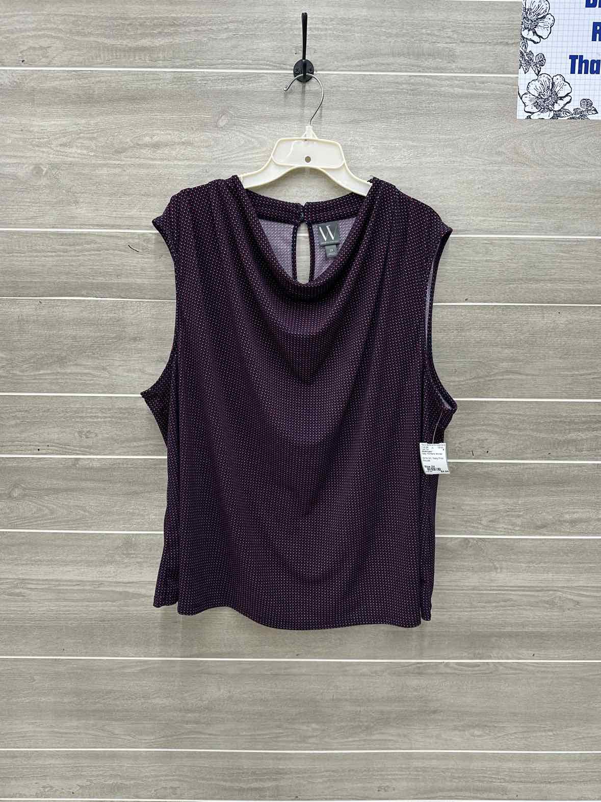 Worthington Navy Womens Women Size 2X Tank Top