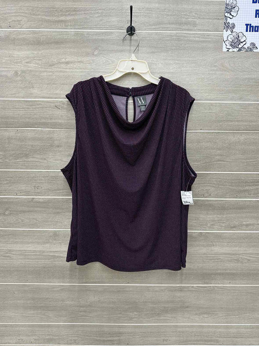 Worthington Navy Womens Women Size 2X Tank Top