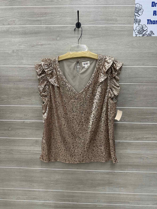 Bibi Size XL Gold Womens Shirt