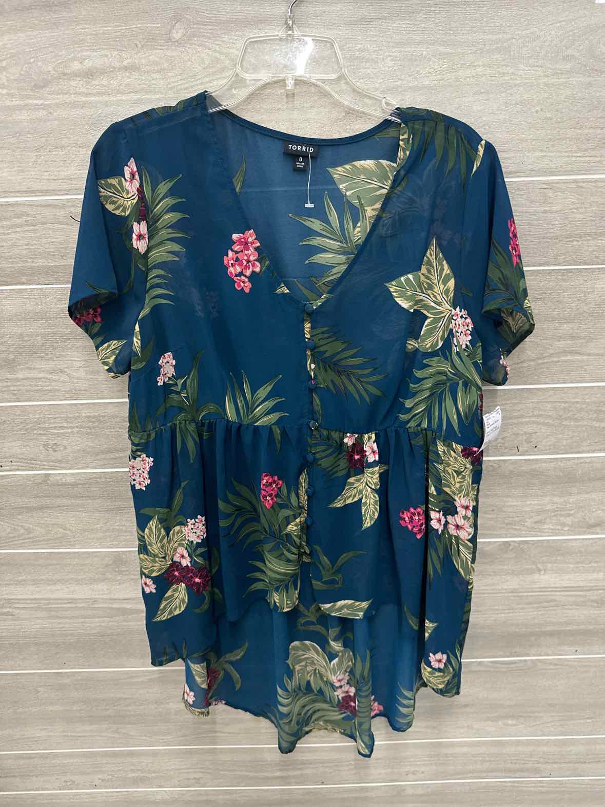 Torrid Teal Womens Women Size XL Shirt