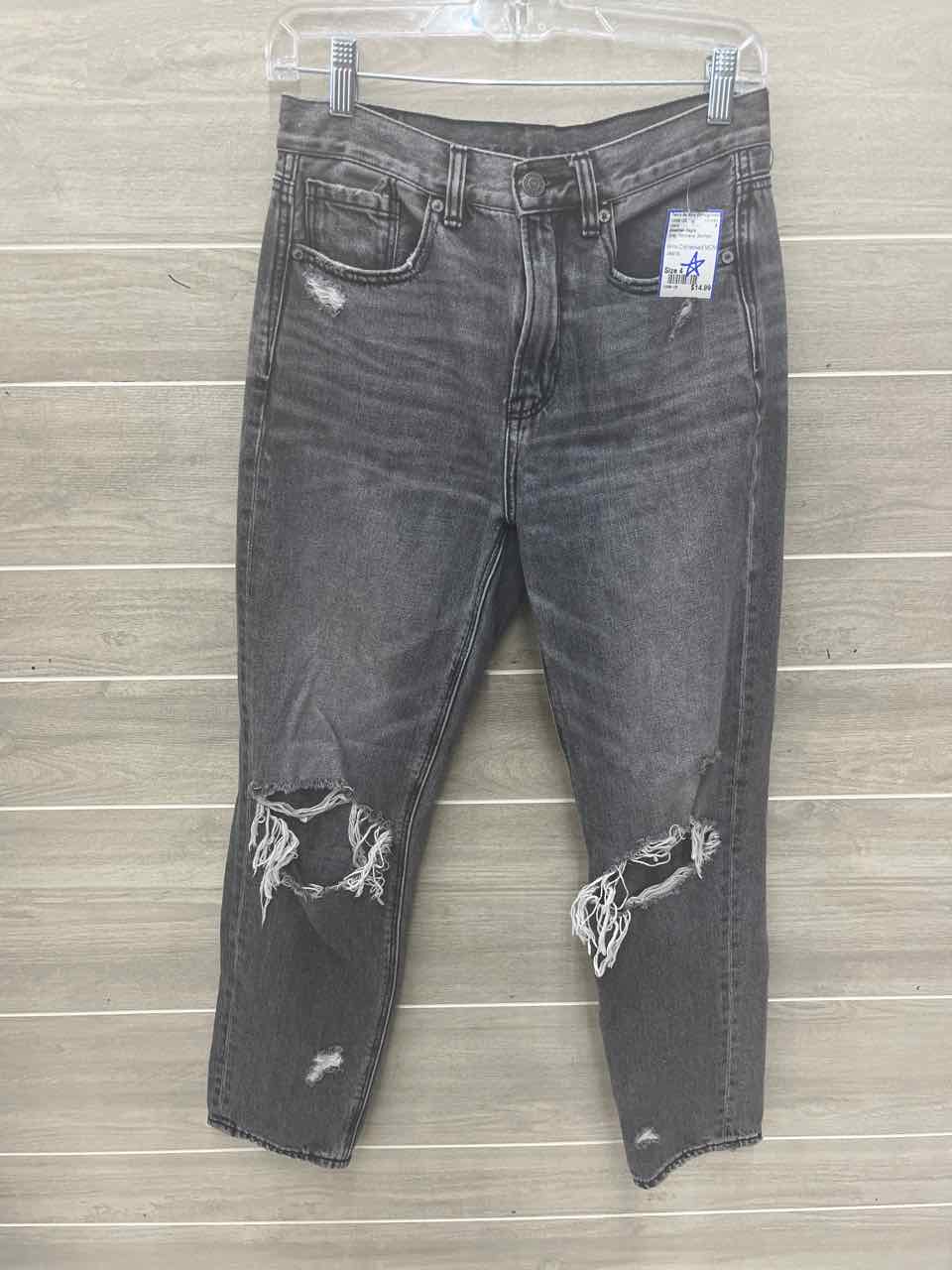 American Eagle Size 4 Gray Womens Jeans