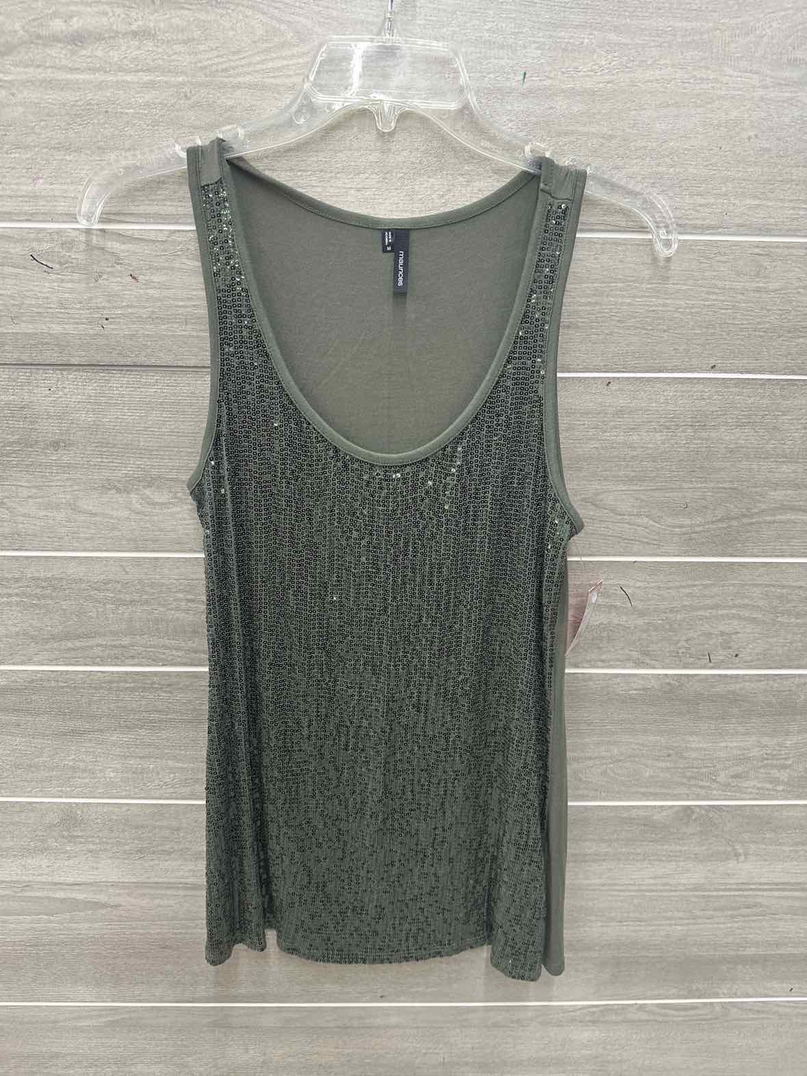 Studio Y Size M Olive Womens Tank Top
