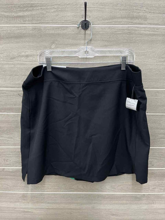 32 Degrees Black Womens Women Size XL Skirt