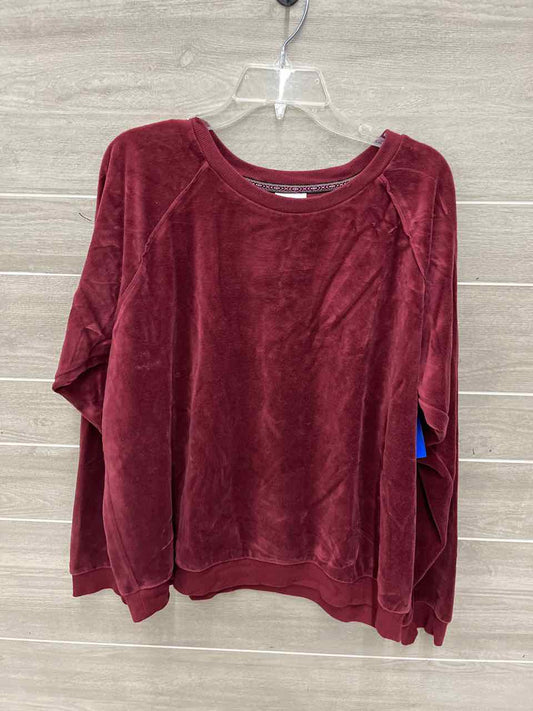 Knox Rose Size XXL Burgundy Plus Shirt