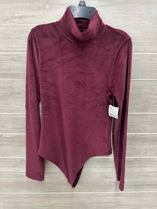 American Eagle Burgundy Womens Women Size L Bodysuit