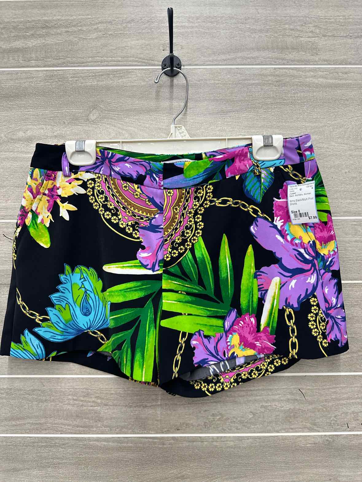 J Lopez Size 8 Black Womens Shorts
