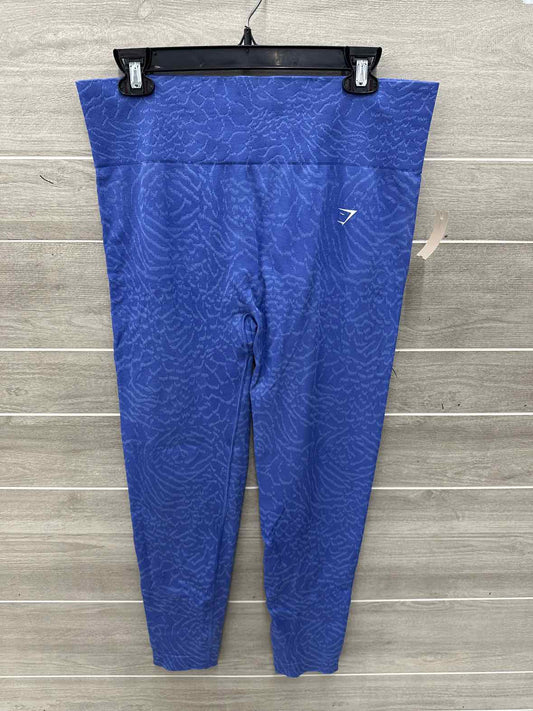 Gym Shark Size XXL Blue Womens Leggings