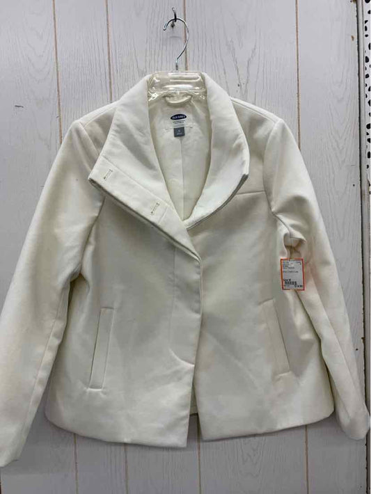 Old Navy Cream Womens Size M Jacket (Outdoor)