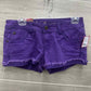 WallFlower Size 6 Purple Womens Shorts