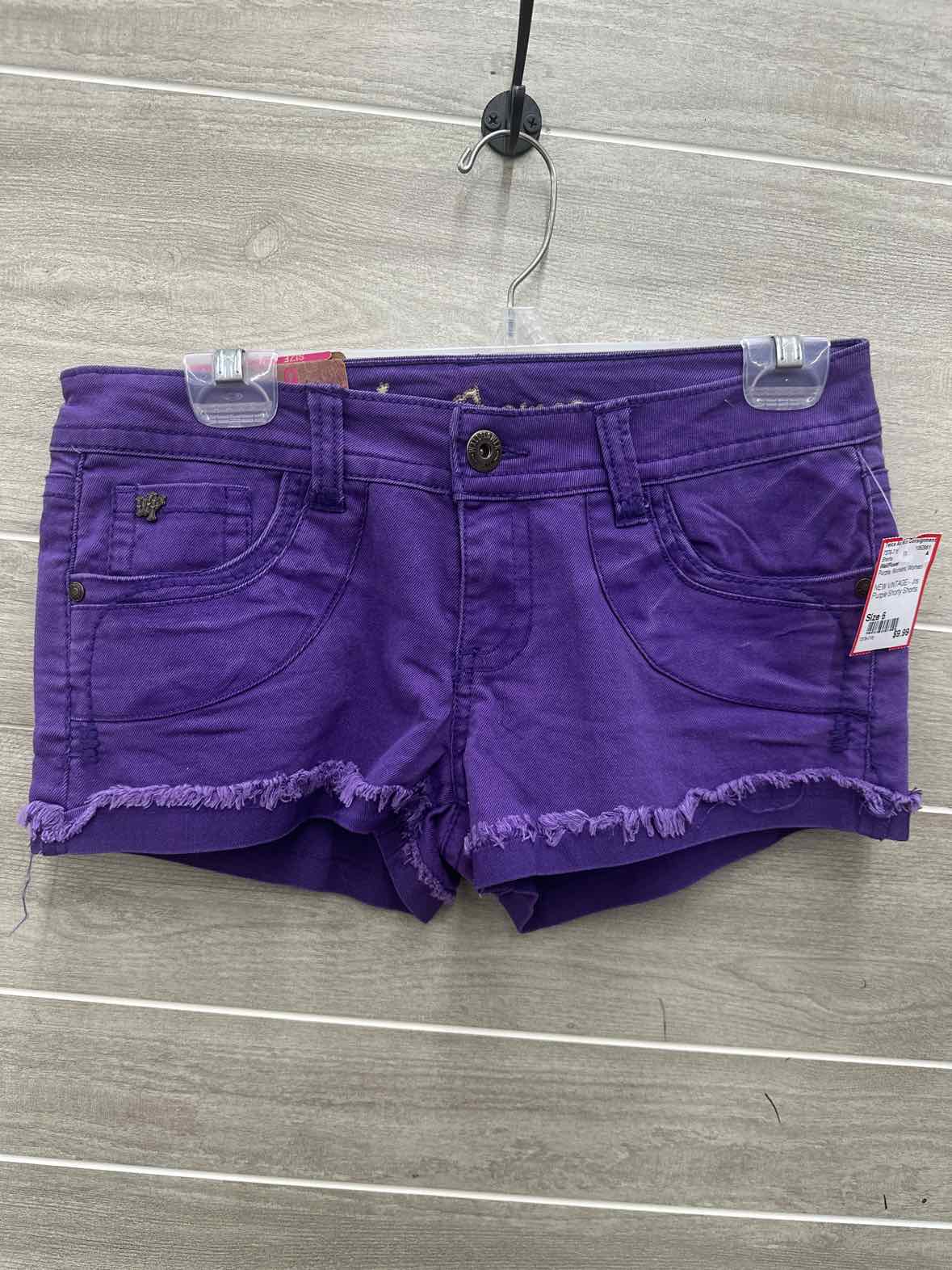 WallFlower Size 6 Purple Womens Shorts