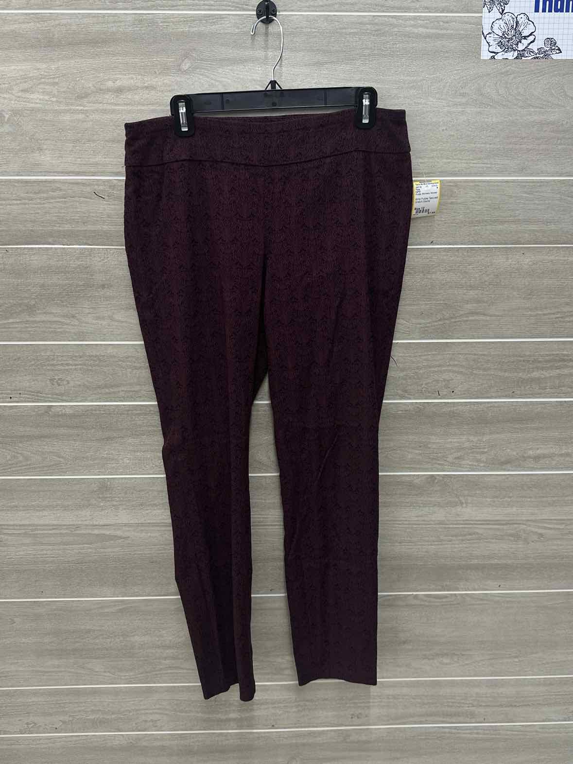 CATO Purple Womens Women Size 12 Pants