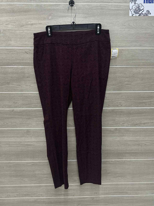 CATO Purple Womens Women Size 12 Pants