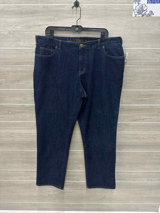 Lands End Size 18W Blue Plus Jeans