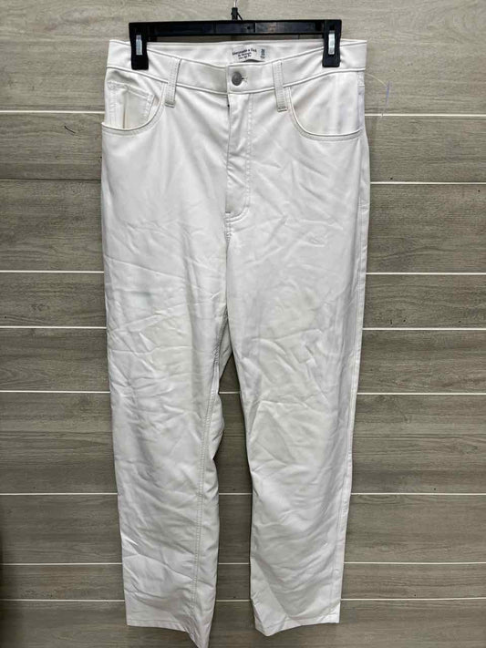 Abercrombie & Fitch Size 10 Long White Womens Pants