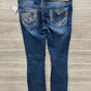 Silver Size 6/8 Blue Womens Jeans