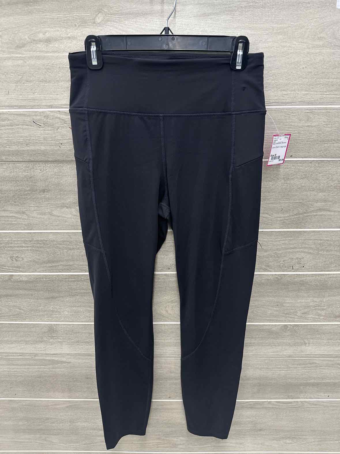 Avia Size M Black Womens Leggings