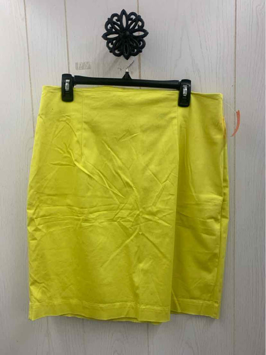 Worthington Yellow Womens Size 18 Skirt