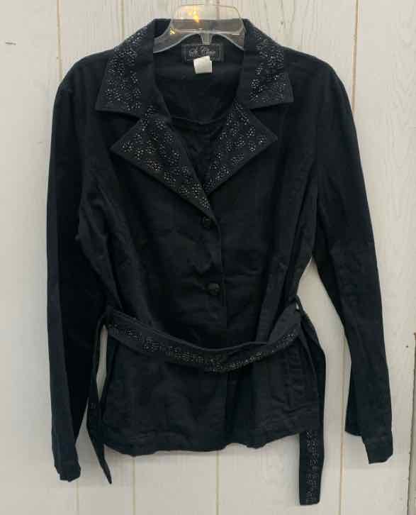 St. Clair Black Womens Size 14 Blazer