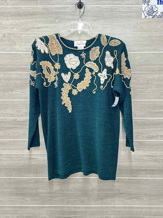 J Smith Size L Green Womens Sweater