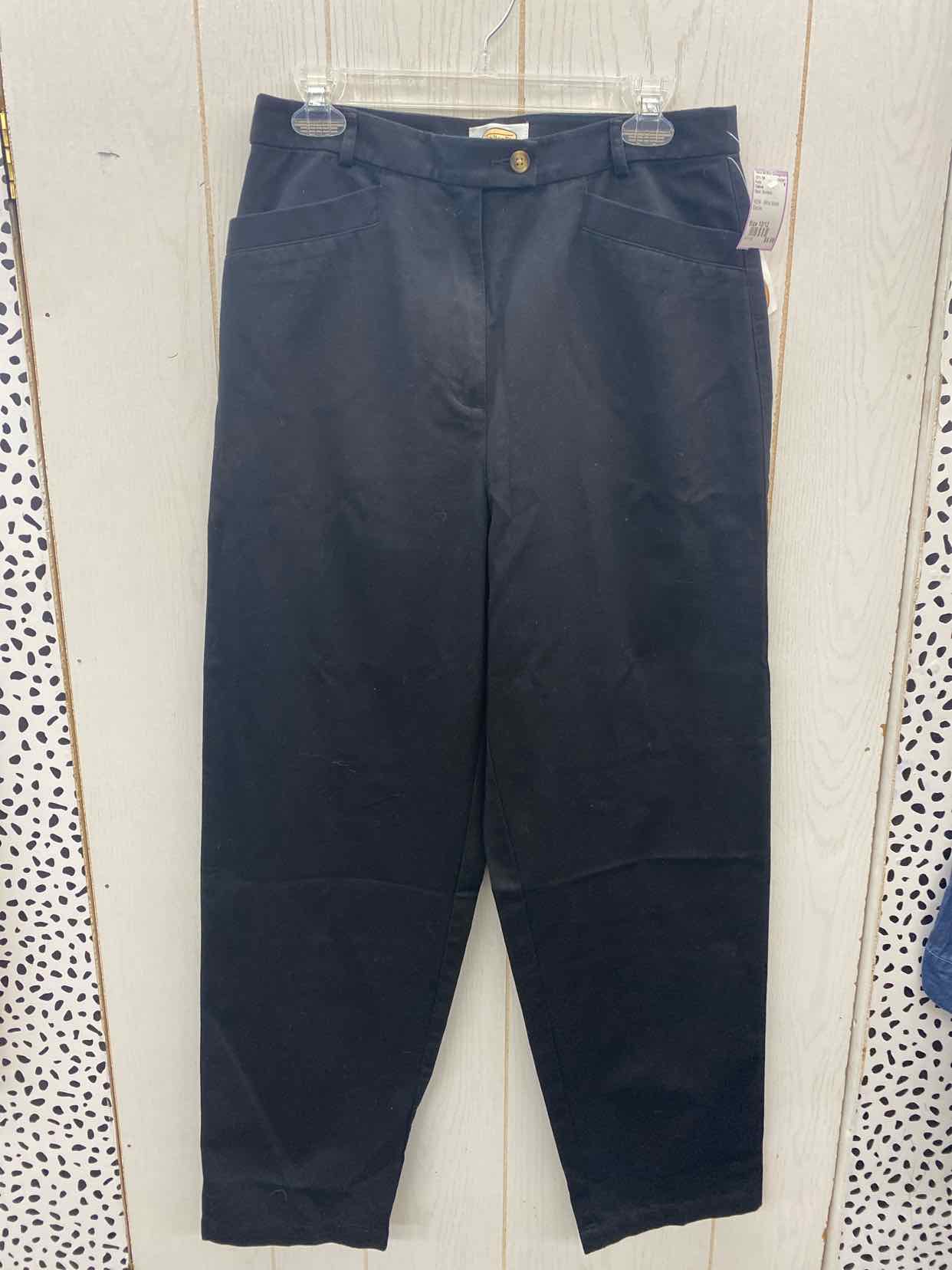 Talbots Black Womens Size 10/12 Pants