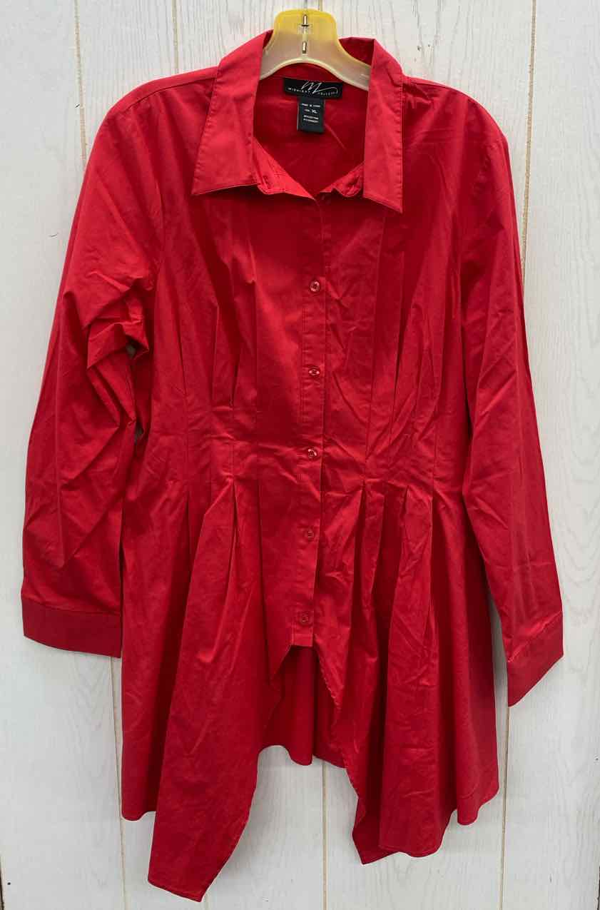 Midnight Velvet Red Womens Size XL Shirt