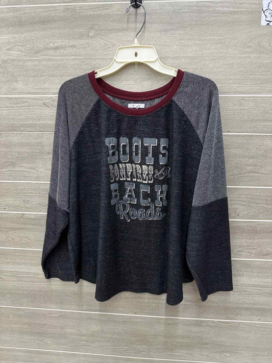 Maurices Size XXL Gray Womens Sweatshirt