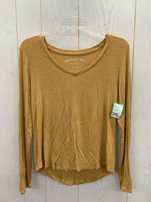 Aeropostale Mustard Junior Size Small Shirt