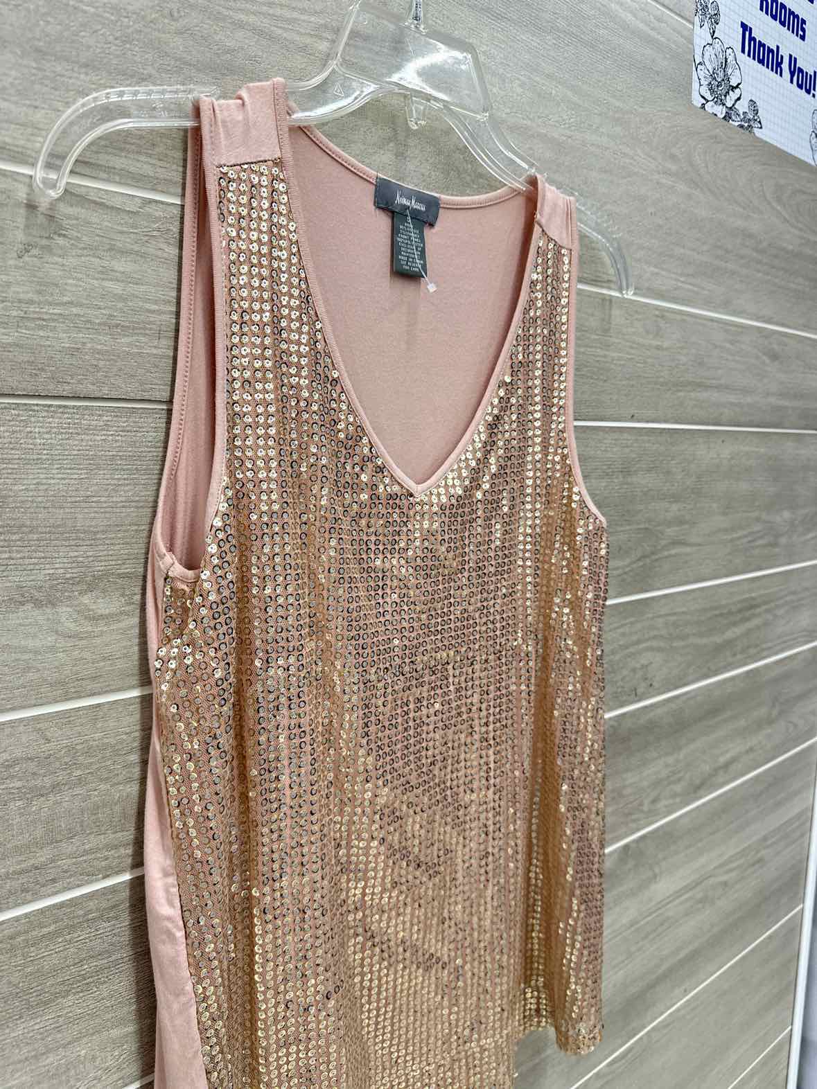 Nieman Marcus Size S Gold Womens Tank Top