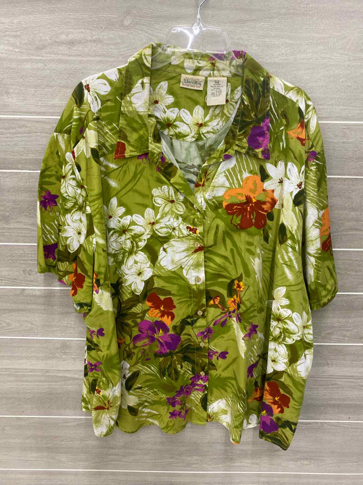 SJB Olive Womens Size 4X Shirt
