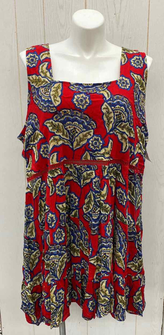 Maurices Red Womens Size 3X Dress