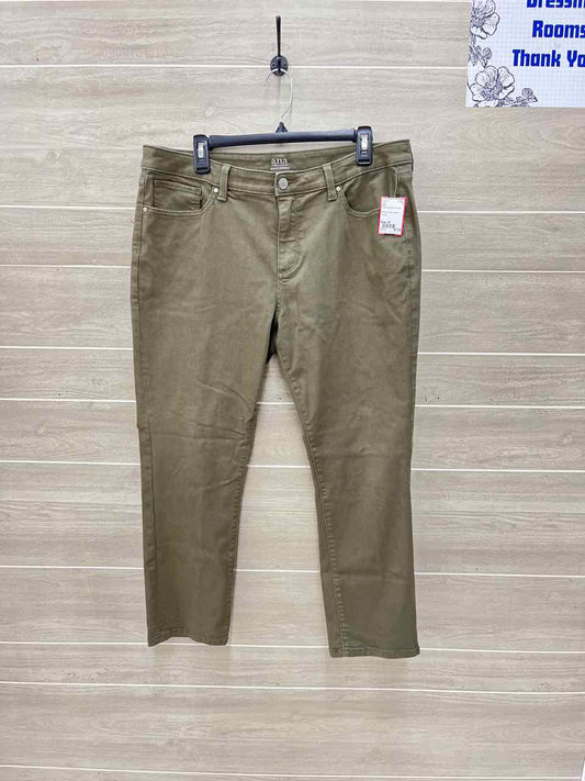ANA Olive Womens Women Size 16 Pants