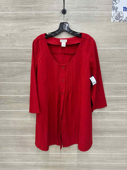 Monroe & Main Size 16 Red Plus Blazer
