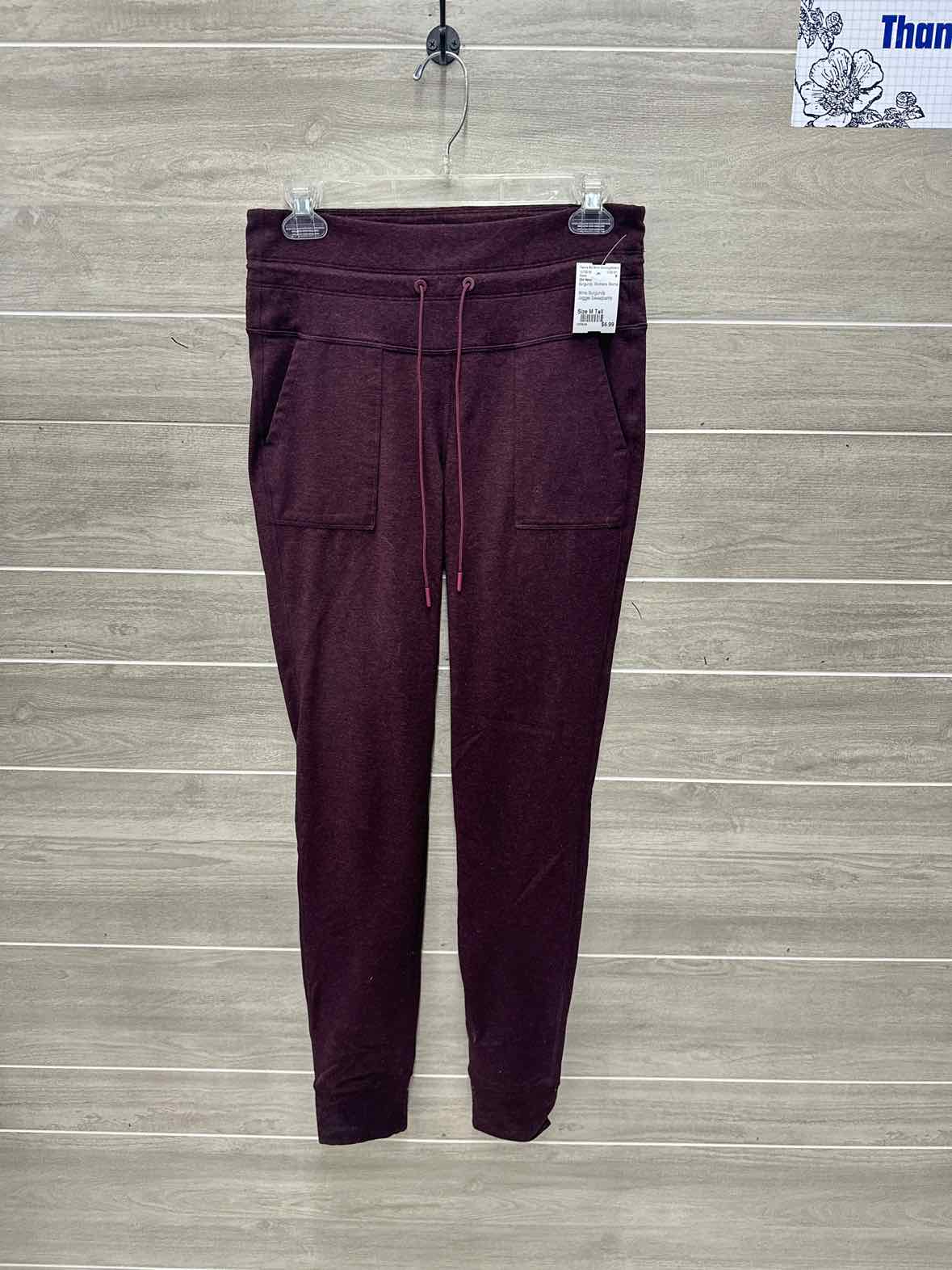 Old Navy Size M Tall Burgundy Womens Pants