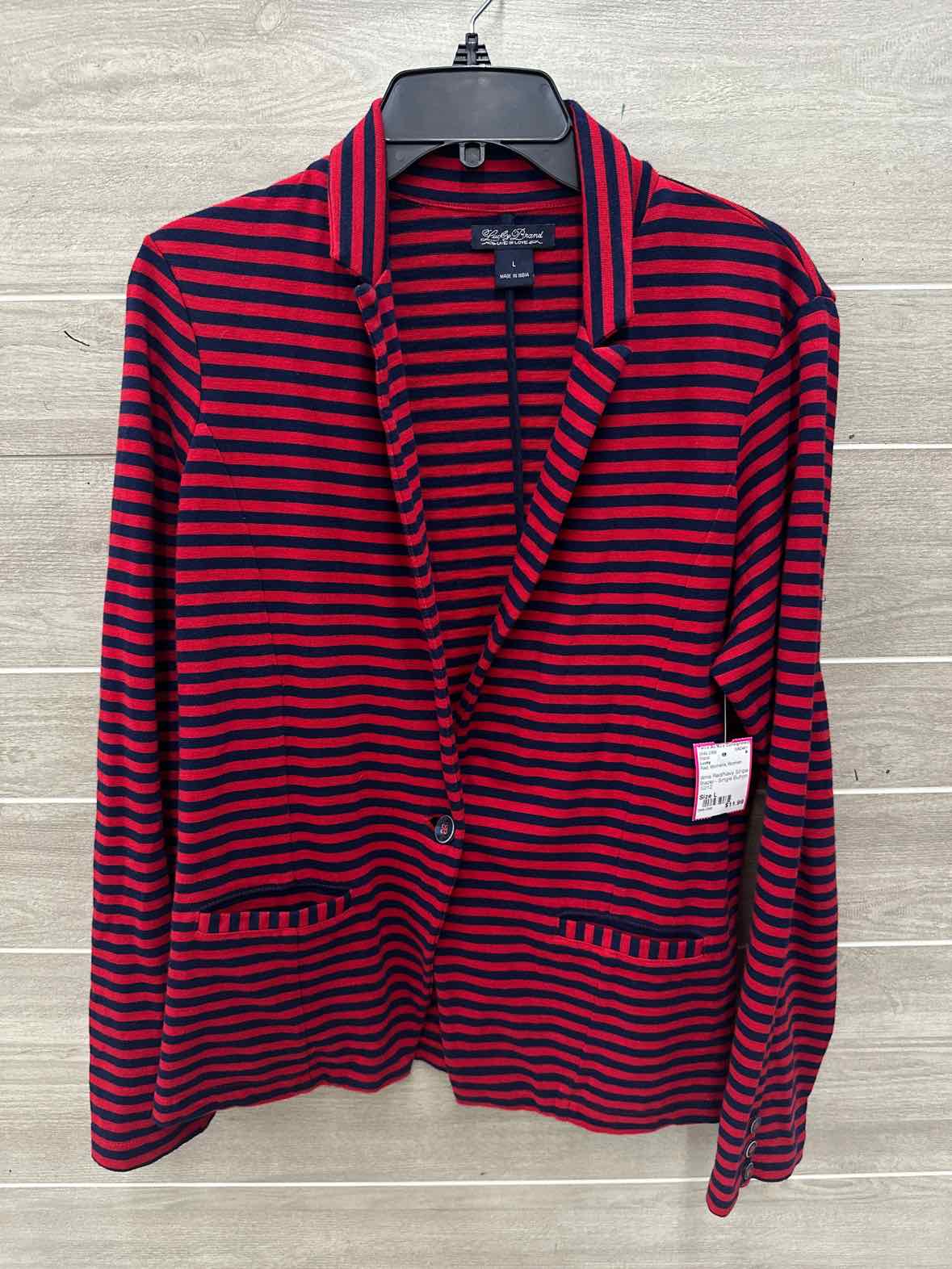 Lucky Size L Red Womens Blazer