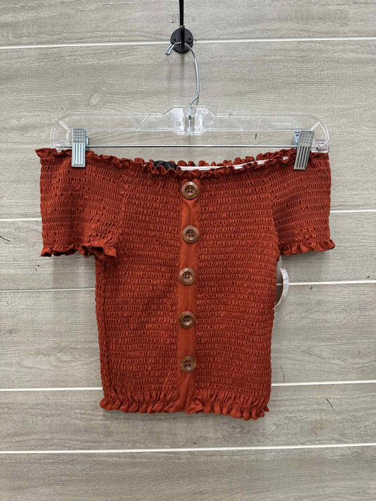 Size M Orange Junior Shirt