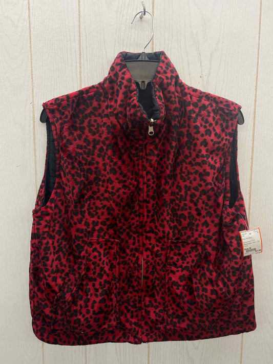 Red Womens Size M Vest