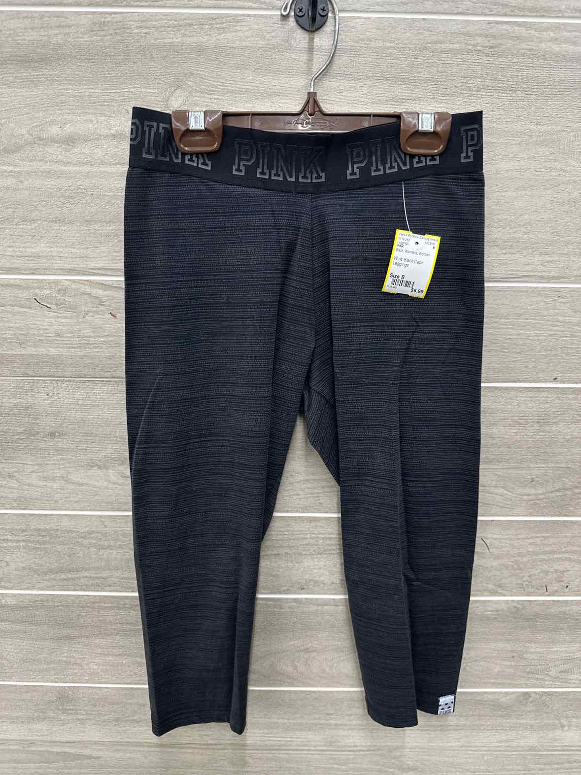 PINK Size S Black Womens Leggings