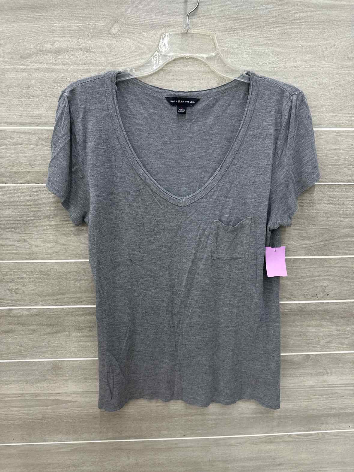 Rock & Republic Gray Womens Size L Shirt