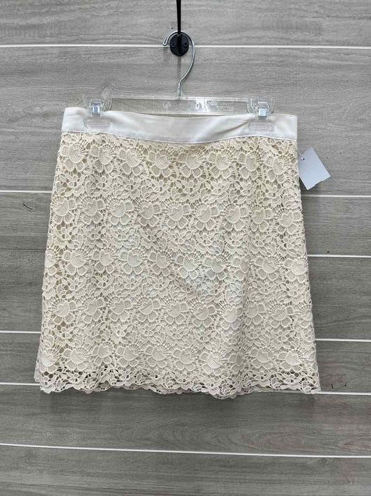 LOFT Size 6 Cream Womens Skirt