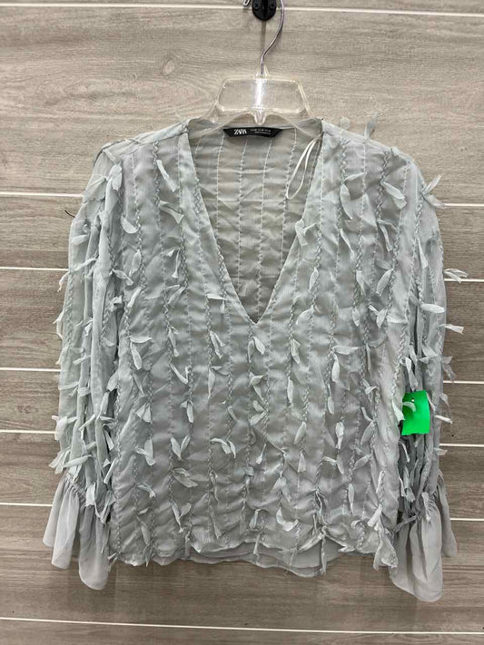 ZARA Size XS Green Womens Shirt